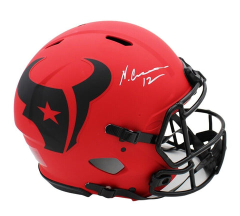 Nico Collins Signed Houston Texans Speed Authentic Rave NFL Helmet