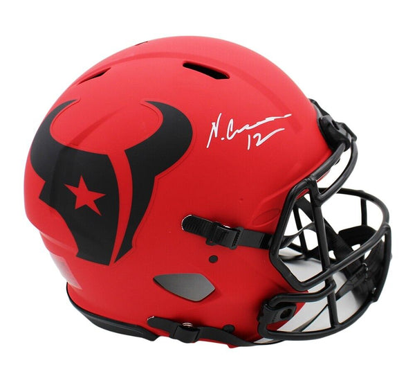 Nico Collins Signed Houston Texans Speed Authentic Rave NFL Helmet