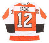 Simon Gagne Philadelphia Signed Orange Hockey Jersey 2x Bobby Clarke MVP JSA