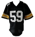 Jack Ham HOF Signed/Inscribed Black Steelers Custom Football Jersey JSA XHC70