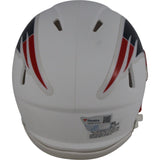 Tom Brady Autographed New England Patriots Flat White Mini Helmet Fanatics 48962