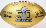 Von Miller Autographed SB 50 Commemorative Gold "The Duke" NFL Game Ball BAS COA