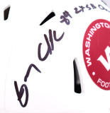 Gary Clark Autographed Washington Lunar Speed Mini Helmet w/2x SB-Beckett W Holo