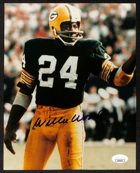 Willie Wood Green Bay Packers Signed/Inscribed HOF 8x10 Photo JSA 196632