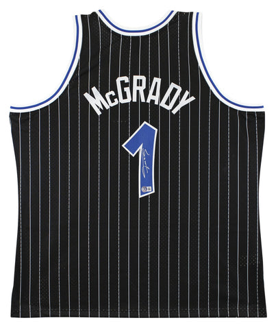 Magic Tracy McGrady Authentic Signed Black M&N HWC Swingman Jersey BAS Witnessed