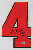 Mike Alstott Authentic Signed White Pro Style Jersey Autographed BAS Witnessed