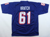 Bob Kratch Signed New York Giants Jersey (JSA) Super Bowl XXV Champion / O-Line