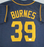 Brewers CY Young CORBIN BURNES Signed Custom Replica Navy Jersey AUTO - JSA