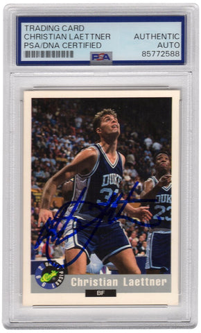 Christian Laettner Signed 1992 Classic Draft Picks Basketball Card #43 (PSA/DNA)