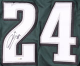 Andrew Mukuba Philadelphia Signed Green Pro Cut Football Jersey JSA QR Hologram