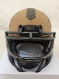 AIDAN HUTCHINSON SIGNED DETROIT LIONS STS2 MINI HELMET BECKETT QR
