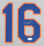 Dwight Gooden Signed New York Mets 35"x43" Framed Jersey (JSA COA) 1986 Champion