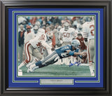 STEVE LARGENT AUTOGRAPHED FRAMED 16X20 PHOTO SEAHAWKS "HOF 95" MCS HOLO 212655