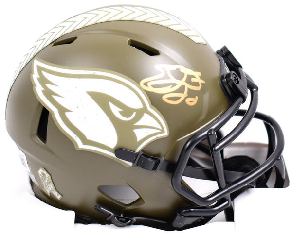 Emmitt Smith Signed Cardinals Salute to Service Speed Mini Helmet-Beckett W Holo