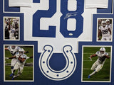 FRAMED INDIANAPOLIS COLTS JONATHAN TAYLOR SIGNED JERSEY JSA COA