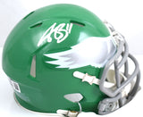 A.J. Brown Autographed Eagles Alternate 23 Speed Mini Helmet - Beckett W Holo
