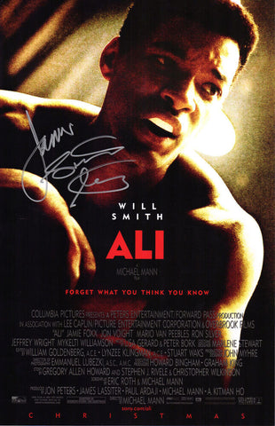 JAMES TONEY Signed 'ALI' 11x17 Movie Poster w/Lights Out - SCHWARTZ