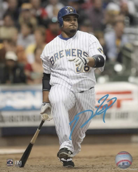 Milwaukee Brewers All Star PRINCE FIELDER Signed 8x10 Photo #4 AUTO -
