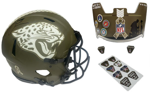 TREVOR LAWRENCE Autographed STS Military Branch Visor Authentic Helmet FANATICS