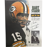 Bart Starr Autographed Green Bay Packers 16x20 Photo "To Duke" Beckett 55406