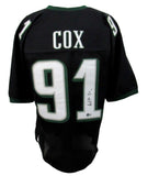 Fletcher Cox Signed/Auto Eagles Black Custom Football Jersey XL Beckett 164518