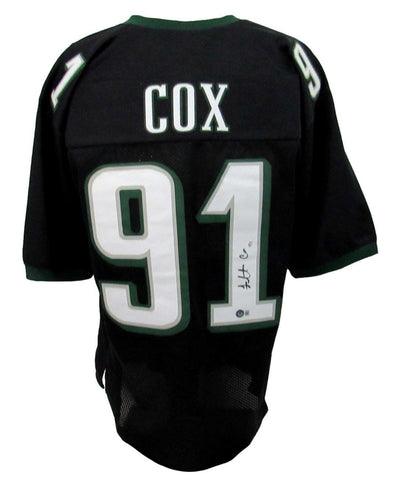 Fletcher Cox Signed/Auto Eagles Black Custom Football Jersey XL Beckett 164518