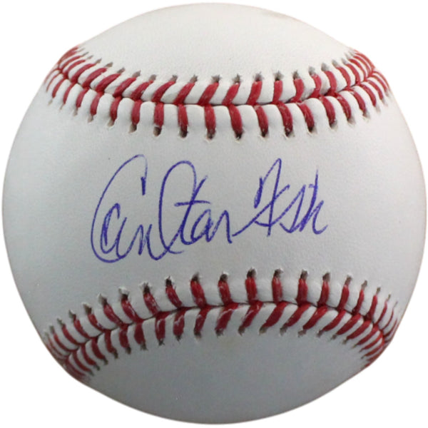 Carlton Fisk Autographed Boston Red Sox OML Baseball Fanatics 54475