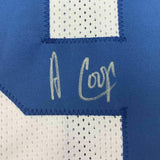 FRAMED Autographed/Signed AMARI COOPER 33x42 Dallas White Jersey JSA COA Auto