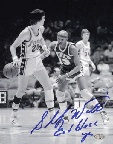 Donald Slick Watts Autographed 8x10 Photo Seattle Supersonics MCS Holo #87370