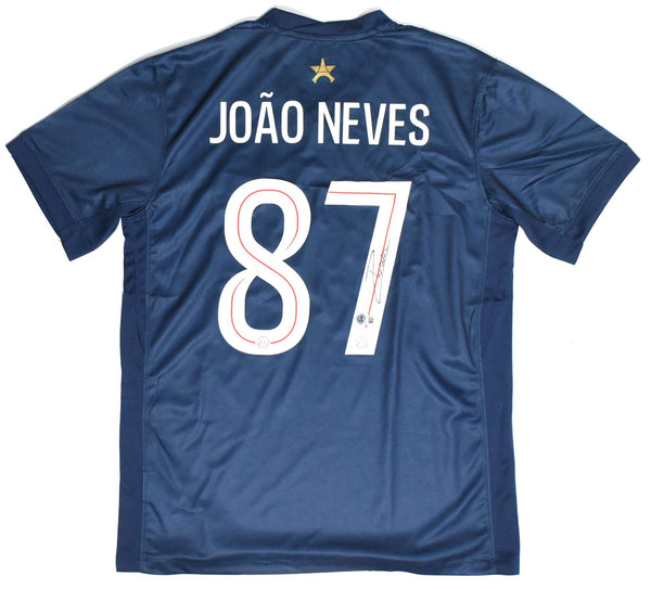 Joao Neves Autographed PSG Home Soccer Jersey #87 - Beckett W Holo *L