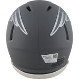 Tom Brady Autographed New England Patriots Slate Mini Helmet Fanatics 48957