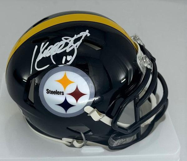 Steelers Quarterback KORDELL STEWART Signed Riddell Speed Mini Helmet AUTO - BAS