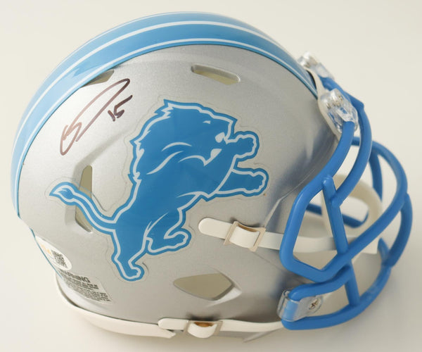 Grant Stuard Signed Detroit Lions Speed Mini Helmet (JSA) Ex-Houston Cougar L.B.