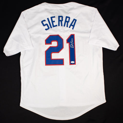 Ruben Sierra Signed Texas Rangers Jersey (JSA COA) 4xAll Star Outfielder / DH