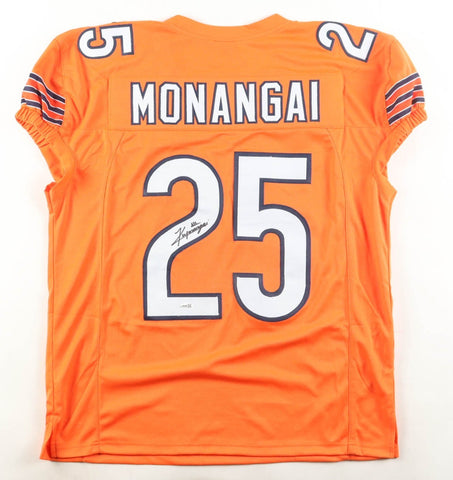 Kyle Monangai Signed Chicago Bears Jersey (JSA) Ex-Rutgers Scarlet Knight R.B.