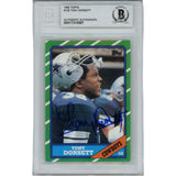 Tony Dorsett Autographed 1986 Topps 126 Slabbed Trading Card Beckett 45902