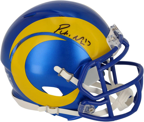 Puka Nacua Los Angeles Rams Autographed Riddell Speed Mini Helmet