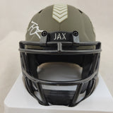 TREVOR LAWRENCE SIGNED JACKSONVILLE JAGUARS STS SPEED MINI HELMET FANATICS QR