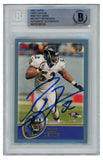 Ray Lewis Autographed/Signed 2003 Topps #265 Trading Card Slab Beckett 52665