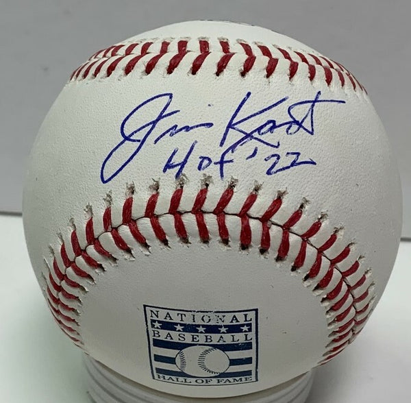 Twins JIM KAAT Signed Official Hall of Fame LOGO Baseball 2 AUTO w/ HOF '22 JSA