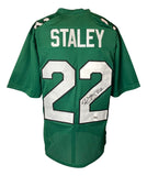Duce Staley Philadelphia Signed Kelly Green Football Jersey Sports Integrity