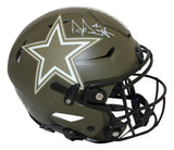 Dak Prescott Signed Dallas Cowboys Authentic Salute Speed Flex Helmet BAS 39759