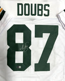 Packers Receiver ROMEO DOUBS #87 Signed Custom Replica White Jersey AUTO - BAS