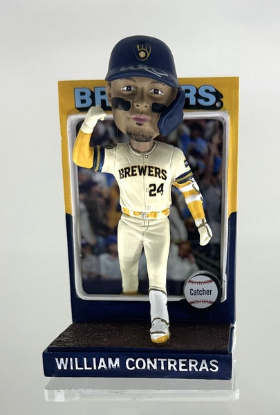 Brewers WILLIAM CONTRERAS Signed Stadium Give Away Bobblehead AUTO - BAS
