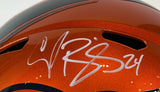 Champ Bailey Autographed Denver Broncos Flash Replica Helmet BAS COA