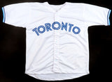 Devon White Signed Toronto Blue Jays Jersey Inscribed 92, 93 WS Champs (Beckett)