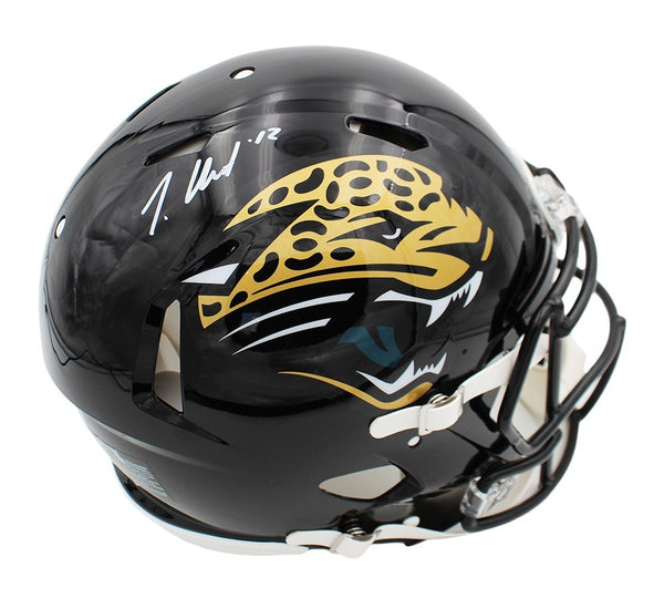 Travis Hunter Signed Jacksonville Jaguars Speed Authentic TB 95-12 Black Helmet