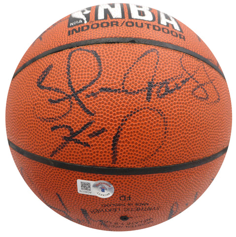 1992-93 Super Sonics Autographed Basketball 13 Sigs Payton Kemp Beckett AC85178