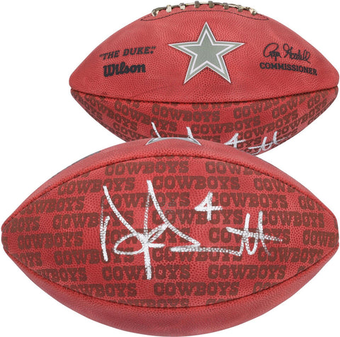 Dak Prescott Dallas Cowboys Autographed Duke Showcase Football