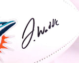 Tyreek Hill Jaylen Waddle Signed Dolphins Logo Football-Beckett W Holo Fanatics